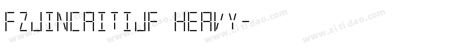 FZJinCaiTiJF Heavy字体转换